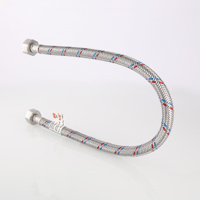 Підводка гнучка Valtec для води 80см ВН 1/2" гайка-гайка VTf.001.I.0404080