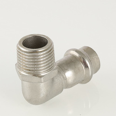 Пресс-фитинг Valtec из нержавеющей стали-угольник НАР 35х1" VTi.953.I.003506