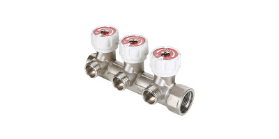 Колектор Valtec з регулюючими вентилями НАР 3 вих х3/4"х1/2" VTc.570.N.0503