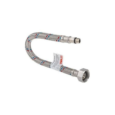 Гнучка підводка Valtec для змішувачів 30см ВН-НАР 1/2", М10х18 гайка-штуцер VTf.003.IS.0418030 Гнучка підводка Valtec для змішувачів 30см ВН-НАР 1/2", М10х18 гайка-штуцер VTf.003.IS.0418030