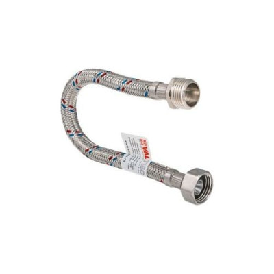 Підводка гнучка Valtec для води 80см ВН-НАР 1/2" гайка-штуцер VTf.002.IS.0404080