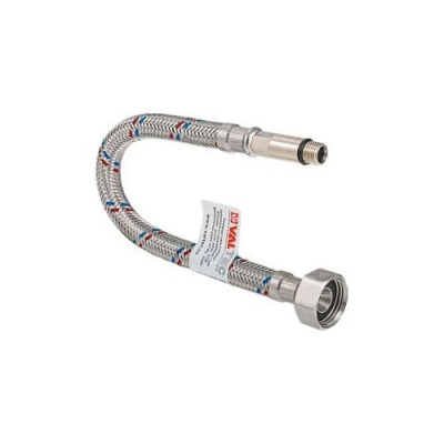 Гнучка підводка Valtec для змішувачів 60см ВН-НАР 1/2", М10х18 гайка-штуцер VTf.003.IS.0418060 Гнучка підводка Valtec для змішувачів 60см ВН-НАР 1/2", М10х18 гайка-штуцер VTf.003.IS.0418060