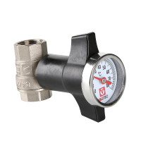 Кран кульовий Valtec з термометром ВН 1/2" Base VT.808.N.04 Кран кульовий Valtec з термометром ВН 1/2" Base VT.808.N.04