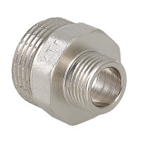 Фитинг резьбовой Valtec ниппель переходной нар-нар 1/2"х3/8" VTr.580.N.0403