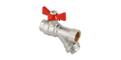 Кран кульовий Valtec з фільтром механічного очищення вн-вн 1/2" Combi VT.293.N.04