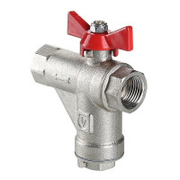 Кран кульовий Valtec з вбудованим прямим фільтром вн-вн 3/4" Combi VT.294.N.05 Кран кульовий Valtec з вбудованим прямим фільтром вн-вн 3/4" Combi VT.294.N.05