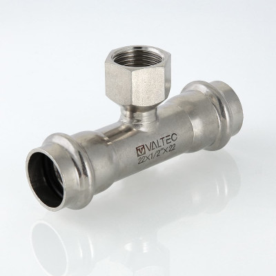 Прес-фітінг Valtec з нержавіючої сталі-трійник ВН 28х1/2" VTi.932.I.280428 Прес-фітінг Valtec з нержавіючої сталі-трійник ВН 28х1/2" VTi.932.I.280428