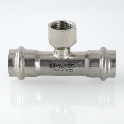 Прес-фітінг Valtec з нержавіючої сталі-трійник ВН 28х1/2" VTi.932.I.280428 Прес-фітінг Valtec з нержавіючої сталі-трійник ВН 28х1/2" VTi.932.I.280428