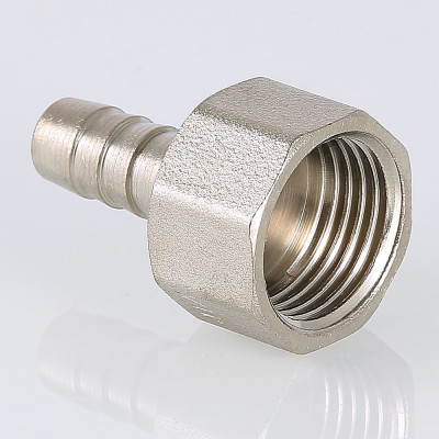 Фітінг різьбовий Valtec штуцер для шланга ВН 1/2"x10мм VTr.654.N.0410 Фітінг різьбовий Valtec штуцер для шланга ВН 1/2"x10мм VTr.654.N.0410