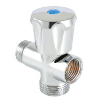Вентиль-тройник Valtec для подключения нар-нар-вн 1/2"х3/4"х1/2" VT.255.N.04