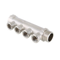 Колектор Valtec з внутрішнім різьбленням 2 вих х3/4"х1/2" VTc.550.N.0502 Колектор Valtec з внутрішнім різьбленням 2 вих х3/4"х1/2" VTc.550.N.0502