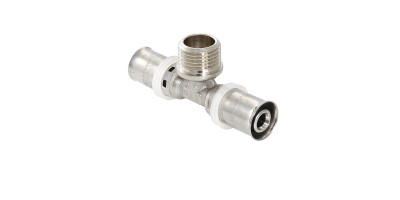 Прес-фітінг Valtec трійник НАР 26х1/2"х26 VTm.233.N.260426 Прес-фітінг Valtec трійник НАР 26х1/2"х26 VTm.233.N.260426