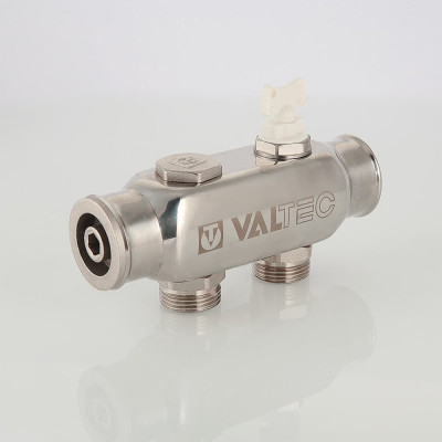 Колектор нерж Valtec з міжосьовою відстанню виходів 50мм 1"х8 вих 3/4" євроконус VTc.505.SS.060508 Колектор нерж Valtec з міжосьовою відстанню виходів 50мм 1"х8 вих 3/4" євроконус VTc.505.SS.060508