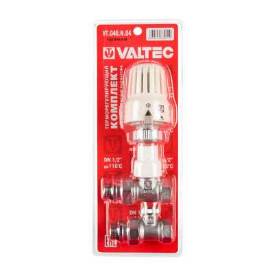 Комплект терморегулюючого обладнання Valtec для радіатора прямий ВН-НАР 1/2" VT.046.N.04 Комплект терморегулюючого обладнання Valtec для радіатора прямий ВН-НАР 1/2" VT.046.N.04
