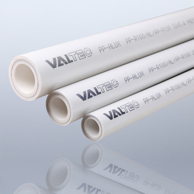 Труба полипропиленовая Valtec, армированная алюминием PP ALUX PN 25 63мм VTp.700.AL25.63 Труба полипропиленовая Valtec, армированная алюминием PP ALUX PN 25 63мм VTp.700.AL25.63