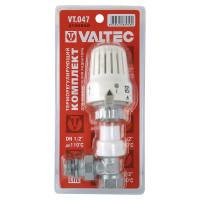 Клапан радіаторний Valtec з термостатичною головкою кутовий ВН-НАР 1/2" VT.047.N.04
