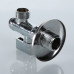 Кран кульовий Valtec кутовий з фільтром для підключення WC нар-нар 1/2"x1/2" VT.282.N.0404