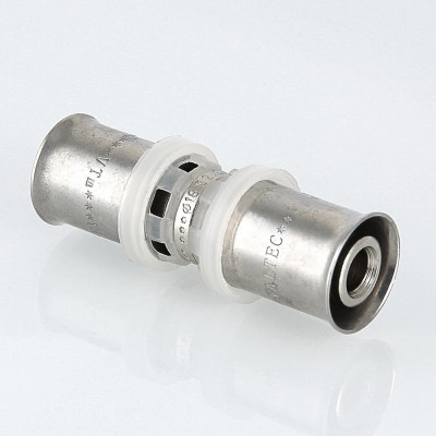 Прес-фітінг Valtec з'єднувач прямий 32х16мм VTm.203.N.003216 Прес-фітінг Valtec з'єднувач прямий 32х16мм VTm.203.N.003216