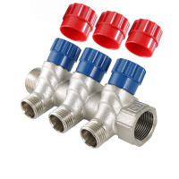 Колектор Valtec з регулюючими вентилями НАР 2 вих х3/4"х1/2" VTc.560.N.0502 Колектор Valtec з регулюючими вентилями НАР 2 вих х3/4"х1/2" VTc.560.N.0502