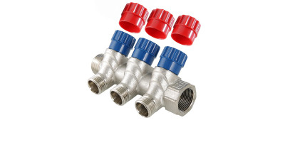 Коллектор Valtec с регулирующими вентилями НАР 2 вых х3/4"х1/2" VTc.560.N.0502 Коллектор Valtec с регулирующими вентилями НАР 2 вых х3/4"х1/2" VTc.560.N.0502