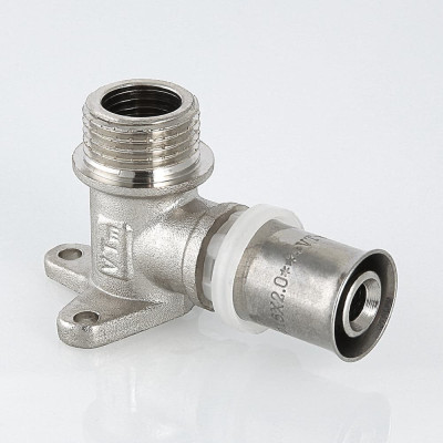 Пресс-фитинг Valtec угловой с креплением водорозетка НАР 16х1/2" VTm.255.N.001604 Пресс-фитинг Valtec угловой с креплением водорозетка НАР 16х1/2" VTm.255.N.001604