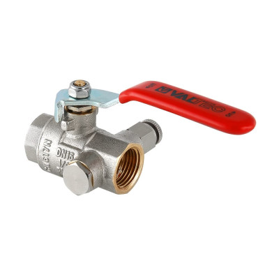 Кран кульовий Valtec з дренажем і повітровідвідником вн-вн 3/4" Base VT.245.N.05