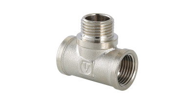 Фитинг резьбовой Valtec тройник вн-нар-вн 1/2" VTr.132.N.0004 Фитинг резьбовой Valtec тройник вн-нар-вн 1/2" VTr.132.N.0004