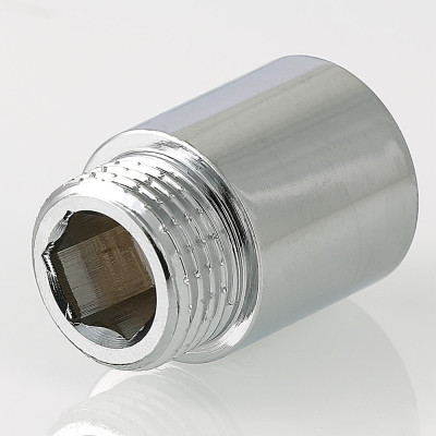 Фітінг різьбовий Valtec подовжувач хромований ВН-НАР 1/2"x80мм VTr.198.C.0480 Фітінг різьбовий Valtec подовжувач хромований ВН-НАР 1/2"x80мм VTr.198.C.0480