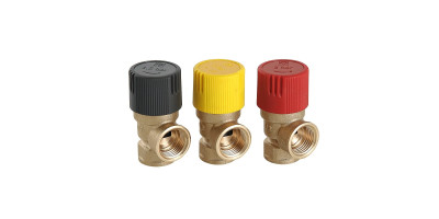 Запобіжний клапан Valtec ВН 1/2"x1,5 бар (чорний ковпачок) VT.0490.IG.0415