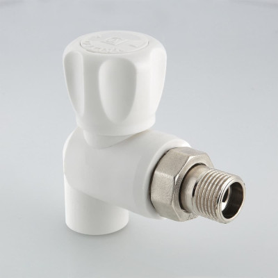 Кран шаровой Valtec радиаторный полипропиленовый угловой 25х3/4" VTp.718.0.02505 Кран шаровой Valtec радиаторный полипропиленовый угловой 25х3/4" VTp.718.0.02505