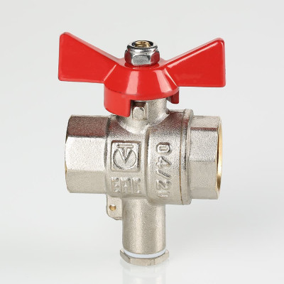 Кран кульовий Valtec для підключення датчика температури вн-вн 1" VT.247.N.06 Кран кульовий Valtec для підключення датчика температури вн-вн 1" VT.247.N.06
