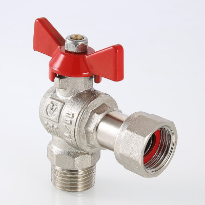 Кран кульовий Valtec кутовий з накидною гайкою ВН-НАР 1/2"x1/2" VT.267.N.0404 Кран кульовий Valtec кутовий з накидною гайкою ВН-НАР 1/2"x1/2" VT.267.N.0404