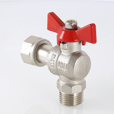 Кран кульовий Valtec кутовий з накидною гайкою ВН-НАР 1/2"x1/2" VT.267.N.0404 Кран кульовий Valtec кутовий з накидною гайкою ВН-НАР 1/2"x1/2" VT.267.N.0404