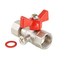 Кран кульовий Valtec для підключення манометра вн-вн 1/2"x1/4" VT.807.N.0402 Кран кульовий Valtec для підключення манометра вн-вн 1/2"x1/4" VT.807.N.0402