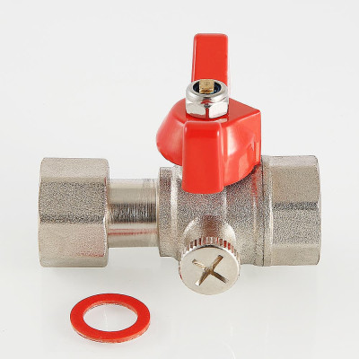 Кран кульовий Valtec для підключення манометра вн-вн 1/2"x1/4" VT.807.N.0402 Кран кульовий Valtec для підключення манометра вн-вн 1/2"x1/4" VT.807.N.0402