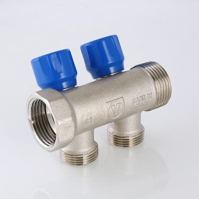 Колектор Valtec з регулюючими вентилями 4 вих х1"x3/4" євроконус VTc.560.NE.060504 Колектор Valtec з регулюючими вентилями 4 вих х1"x3/4" євроконус VTc.560.NE.060504