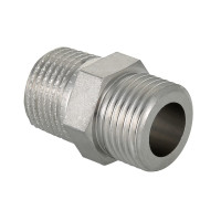 Фітінг різьбовий Valtec з нержавіючої сталі-ніпель нар-нар 1/2"x1/2" VTi.582.I.0404