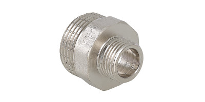 Фитинг резьбовой Valtec ниппель переходной нар-нар 1/2"х1/4" VTr.580.N.0402 Фитинг резьбовой Valtec ниппель переходной нар-нар 1/2"х1/4" VTr.580.N.0402