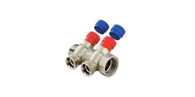 Колектор Valtec з регулюючими вентилями і комплектом ручок 2 вих х1"x3/4" євроконус VTc.560.NER.060502 Колектор Valtec з регулюючими вентилями і комплектом ручок 2 вих х1"x3/4" євроконус VTc.560.NER.060502