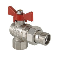 Кран кульовий Valtec кутовий з півсгоном ВН-НАР 3/4" Base VT.228.N.05 Кран кульовий Valtec кутовий з півсгоном ВН-НАР 3/4" Base VT.228.N.05